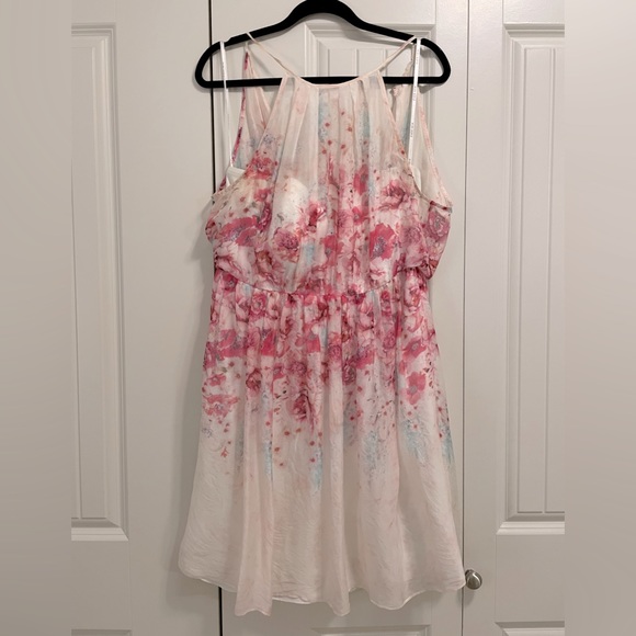 Ever New white and pink floral dress size 10 - Picture 1 of 3